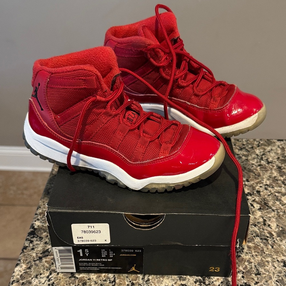 Jordan 11 Retro BP Kids Gym Red / Black White